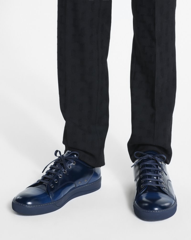 Lanvin Abrasivato Dbb1 Sneakers Sneakers Herr Blå | ME83-3213A9