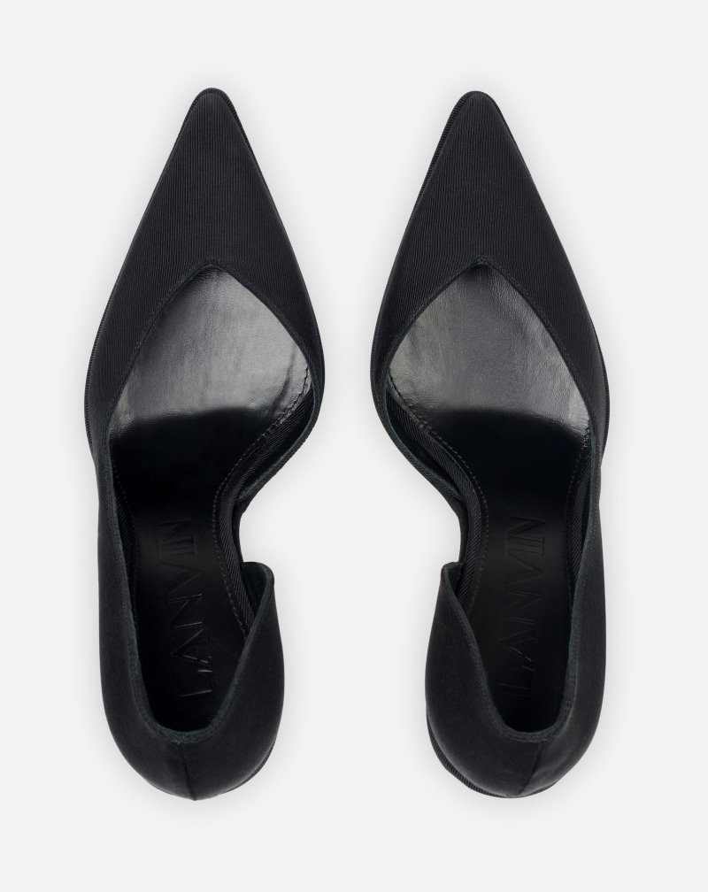 Lanvin Arpège Grosgrain Pumps Klackar Dam Svarta | LO11-9791H5