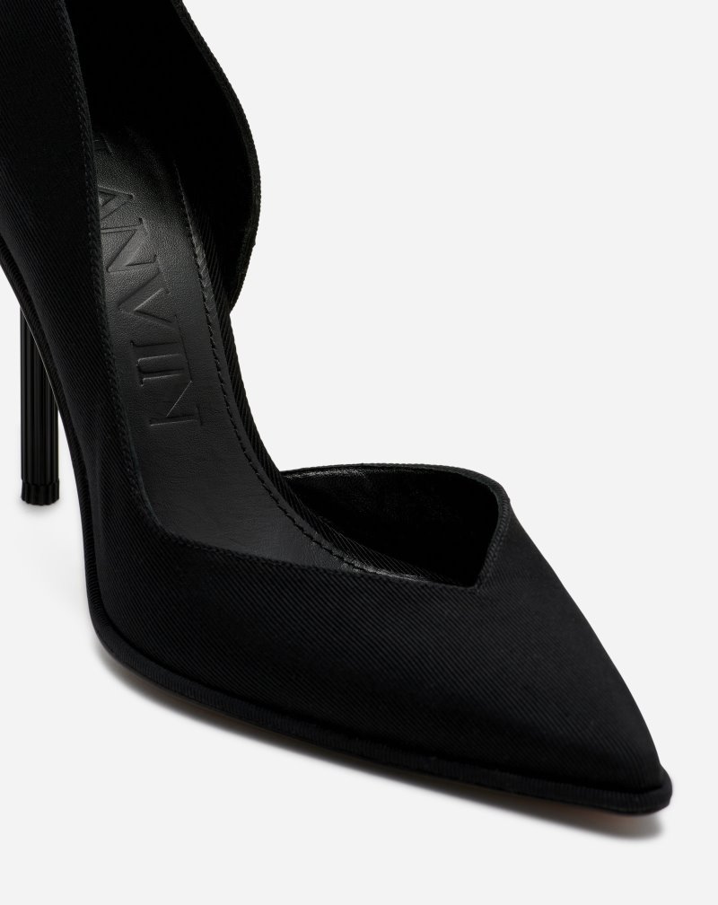 Lanvin Arpège Grosgrain Pumps Klackar Dam Svarta | LO11-9791H5