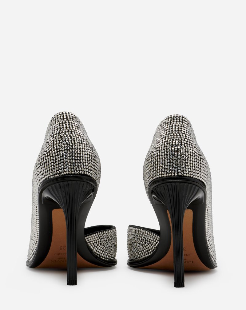 Lanvin Arpège Rhinestone Pumps Klackar Dam Silver | LD15-2375O0