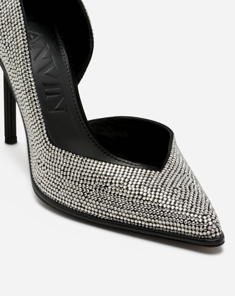 Lanvin Arpège Rhinestone Pumps Klackar Dam Silver | LD15-2375O0