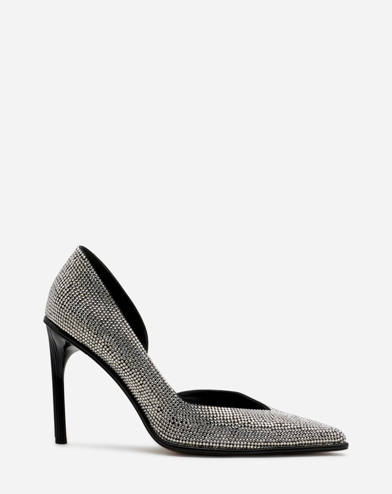 Lanvin Arpège Rhinestone Pumps Klackar Dam Silver | LD15-2375O0