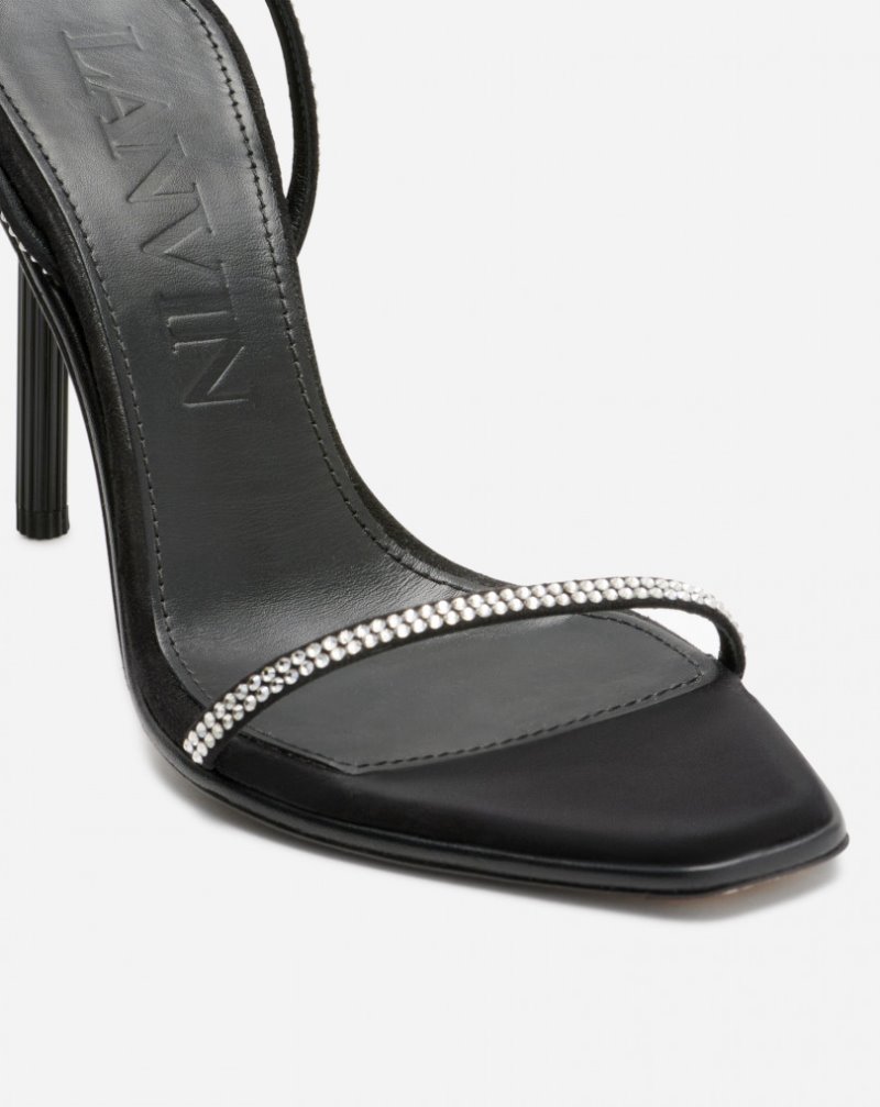 Lanvin Arpège Rhinestone Sandals Sandaler Dam Silver | DD51-2741C4