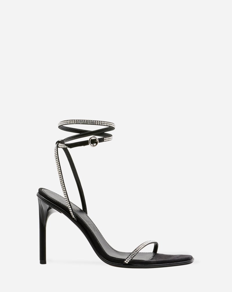 Lanvin Arpège Rhinestone Sandals Sandaler Dam Silver | DD51-2741C4