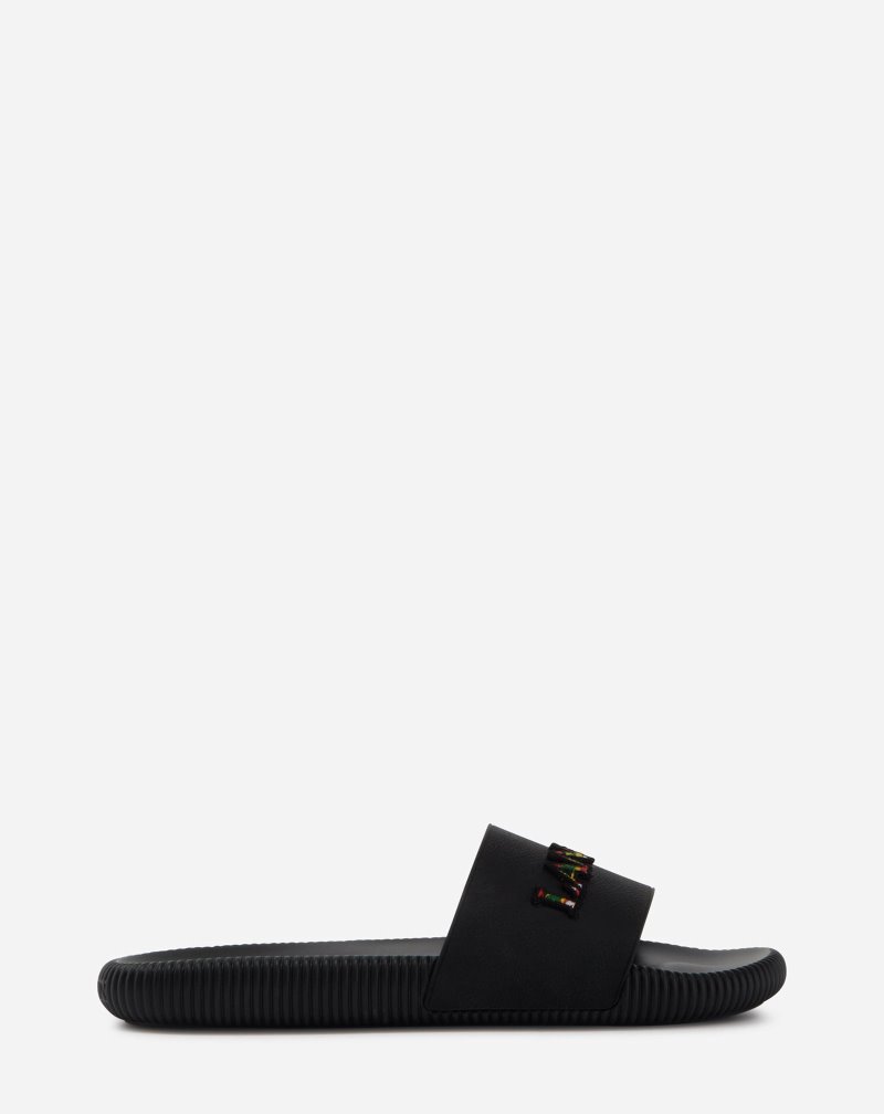 Lanvin Arpège Slides Badtofflor Herr Svarta | ML02-0222L3