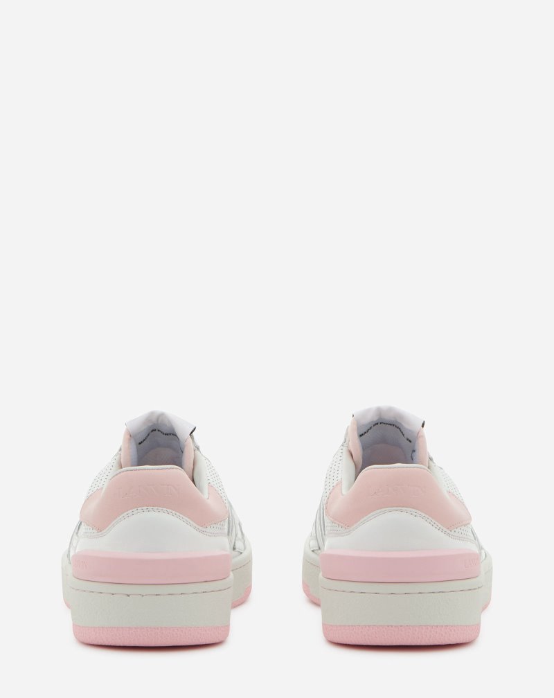 Lanvin Calfskin Clay Sneakers Sneakers Dam Vita | ED97-0697Q9
