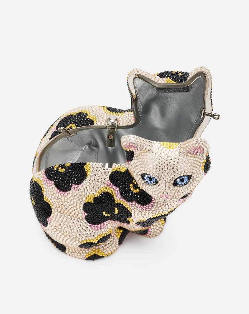 Lanvin Cat Minaudiere X Judith Leiber Väskor Dam Beige Rosa | JV16-8516X8