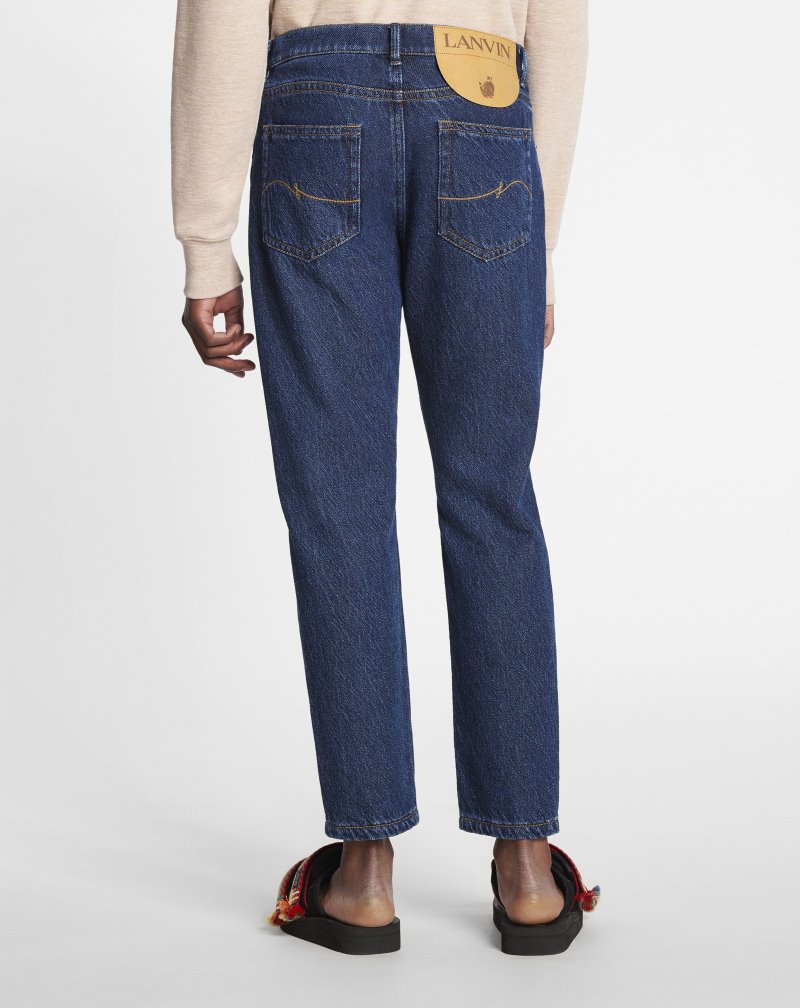 Lanvin Classic Denim Pants Byxor Herr Blå | VB69-0489J9