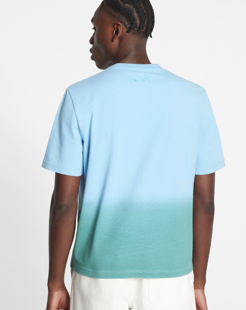 Lanvin Classic Lanvin Wave T Shirts T-shirt Herr Gröna | AM52-3572U5