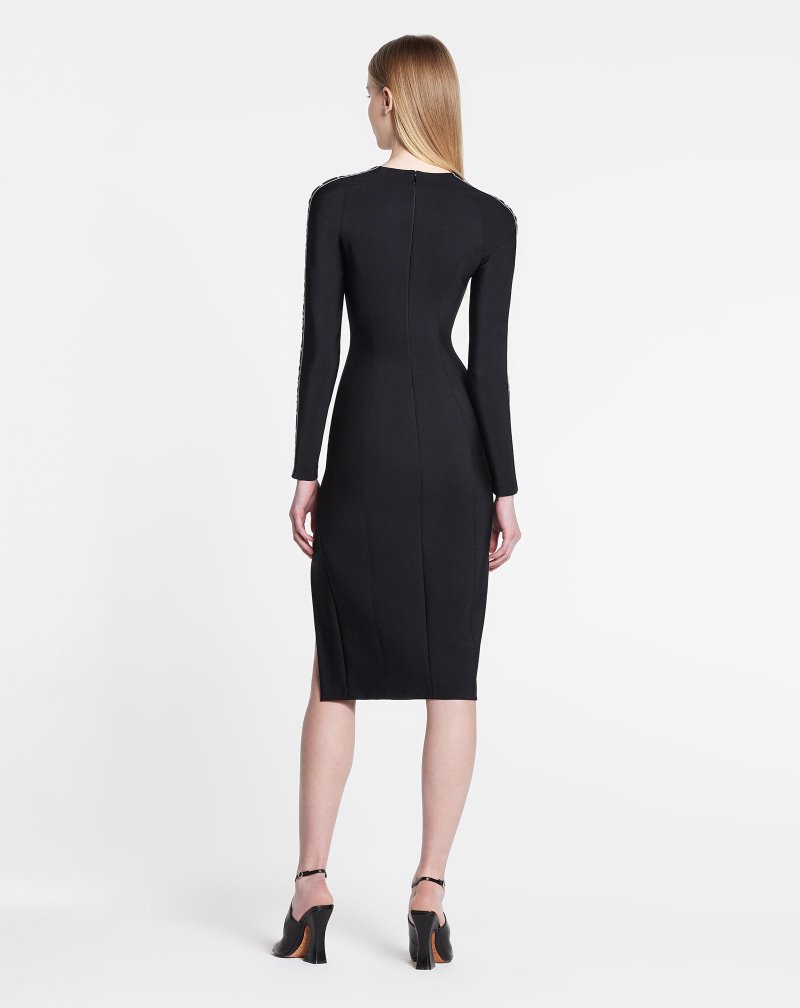 Lanvin Close Fit Dress Klänning Dam Svarta | AV12-3042H6