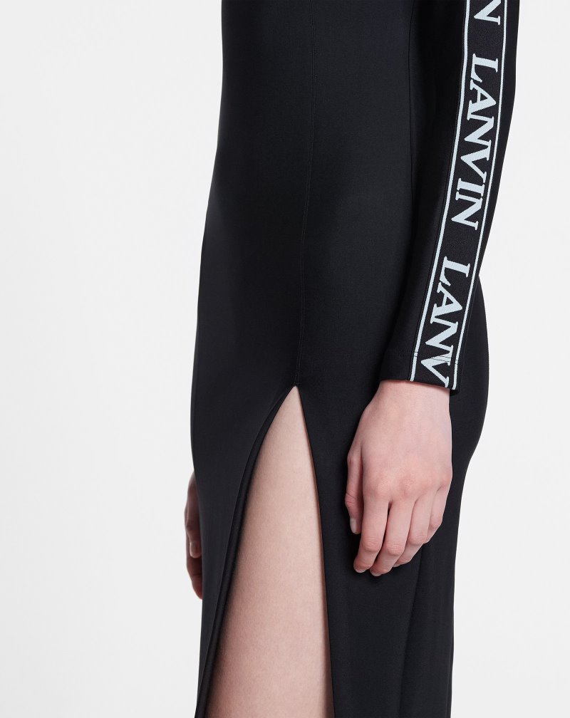 Lanvin Close Fit Dress Klänning Dam Svarta | AV12-3042H6