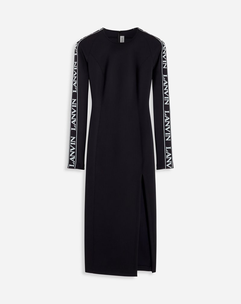 Lanvin Close Fit Dress Klänning Dam Svarta | AV12-3042H6