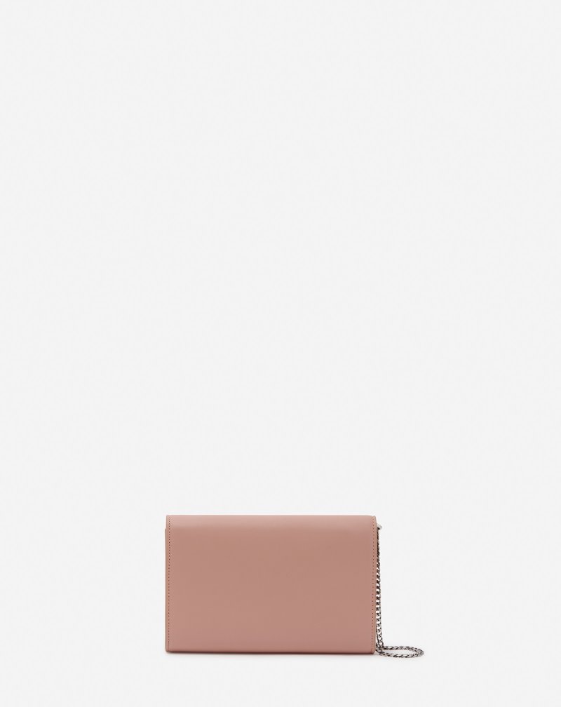 Lanvin Concerto Wallet On Chain Leather Bag Väskor Dam Rosa | IB86-0396E5