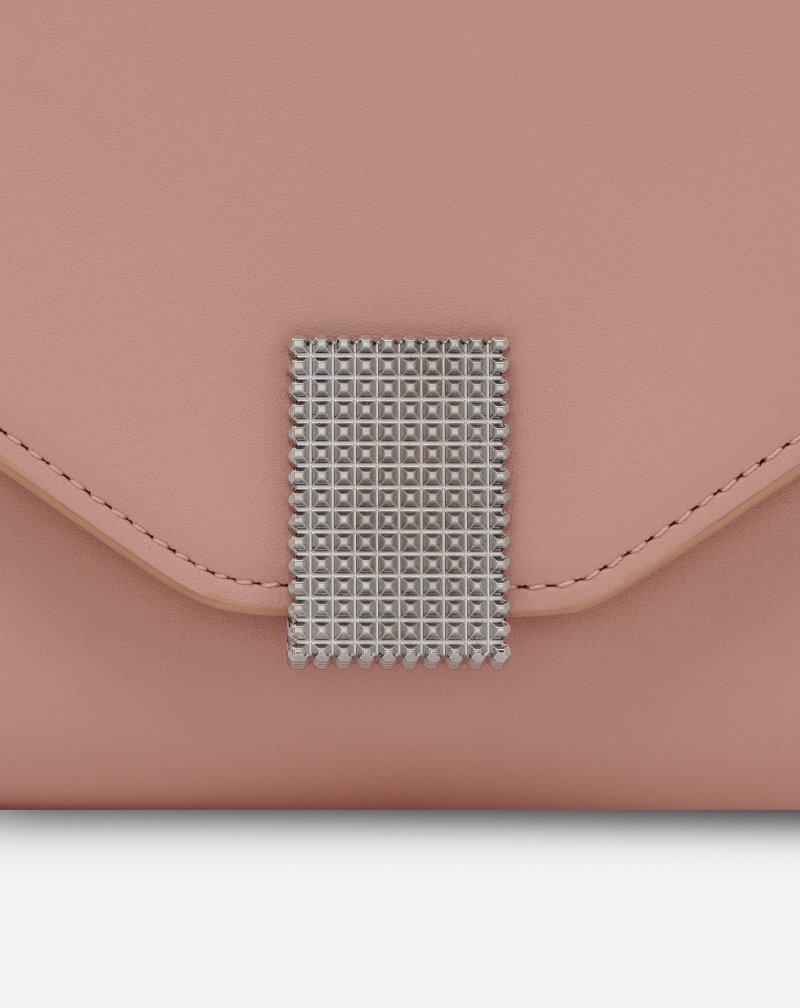 Lanvin Concerto Wallet On Chain Leather Bag Väskor Dam Rosa | IB86-0396E5