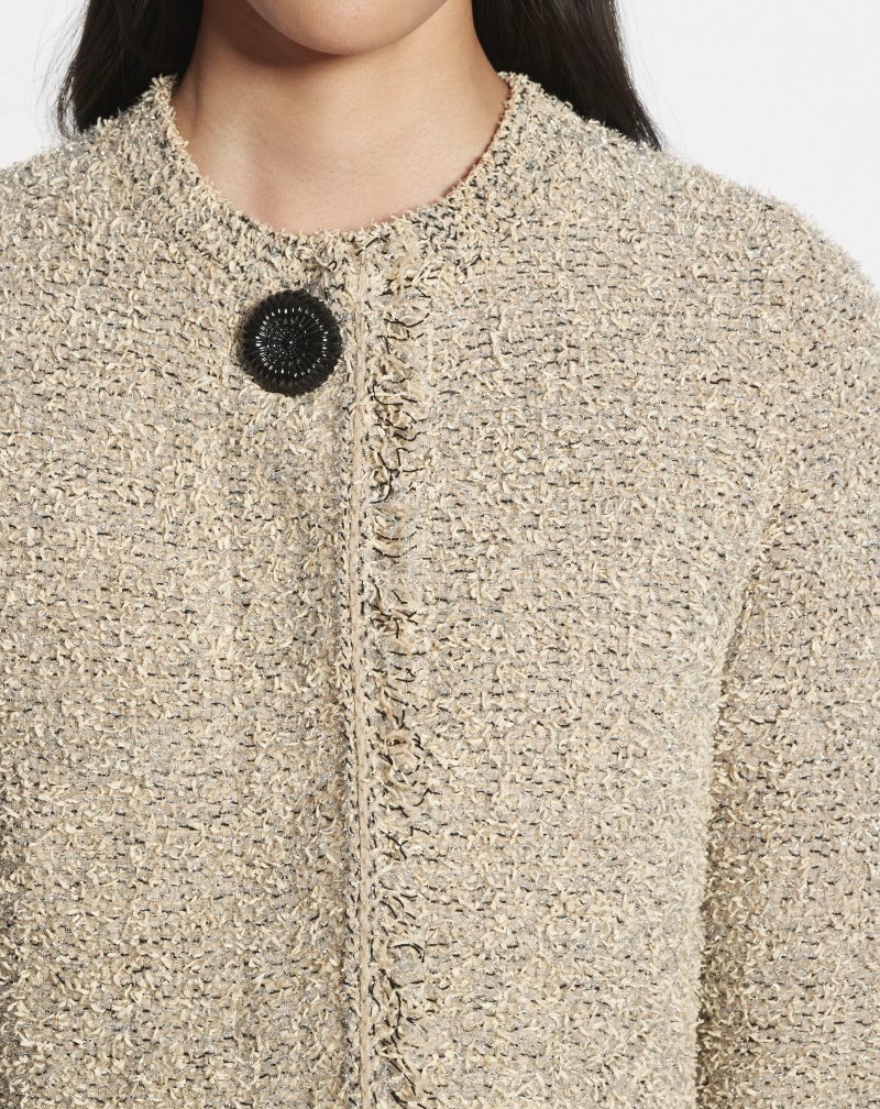 Lanvin Cropped Cardigan Kofta Dam Beige | IH92-8752N0