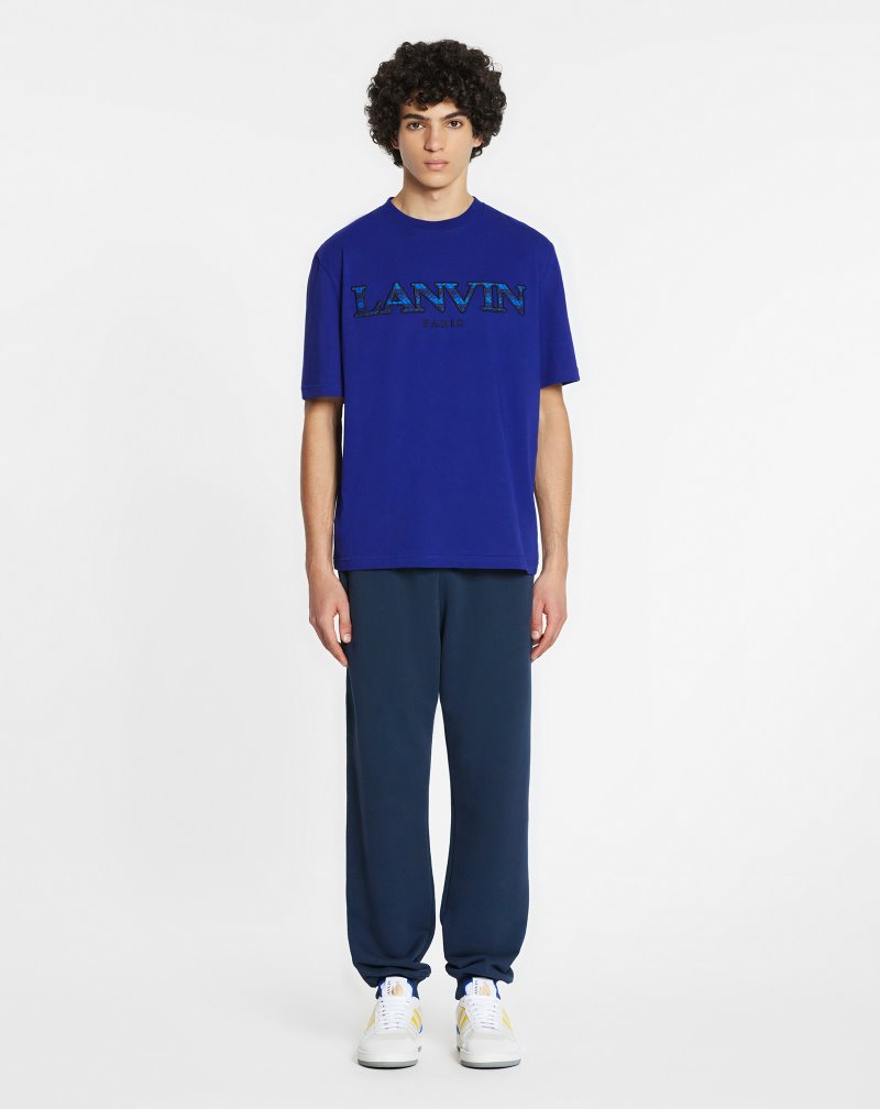 Lanvin Curb Jogging Pants Byxor Herr Mörkblå | EU97-3097Q2