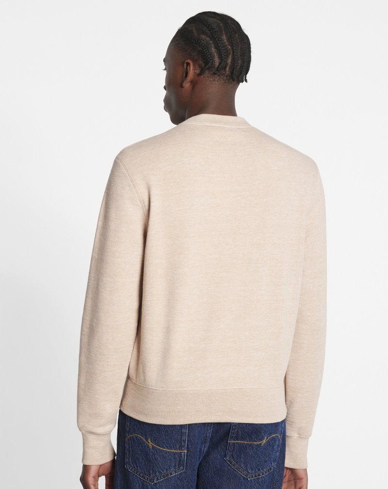 Lanvin Embossed Sweatshirt Tröjor Herr Beige | ZP29-7039Z2