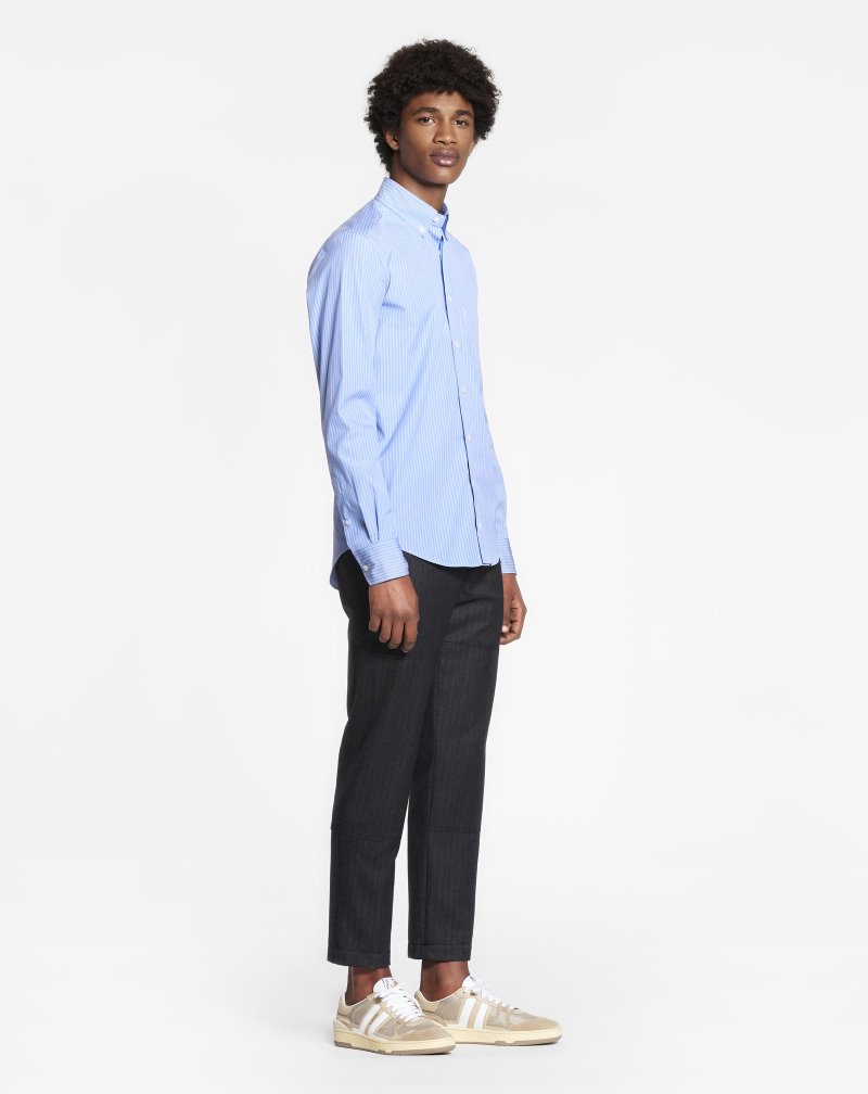Lanvin Fitted Shirts Skjorta Herr Ljusblå | CD10-4060U6