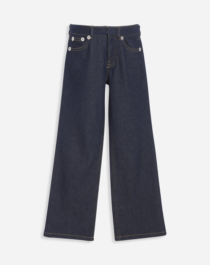 Lanvin Flared Denim Pants Byxor Dam Blå | CC02-7992W7