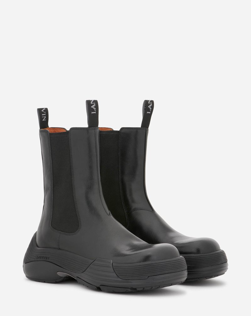 Lanvin Flash-x Bold Läder Boots Stövlar Dam Svarta Svarta | DJ70-7390U0