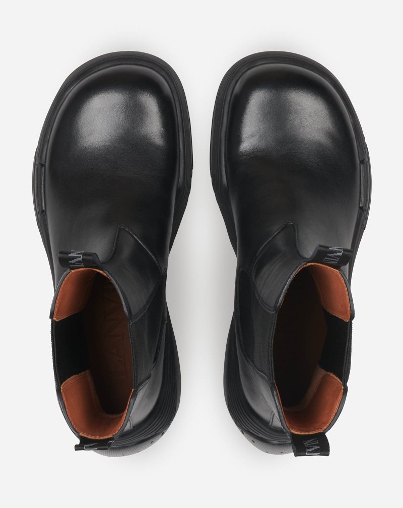 Lanvin Flash-x Bold Läder Boots Stövlar Dam Svarta Svarta | DJ70-7390U0