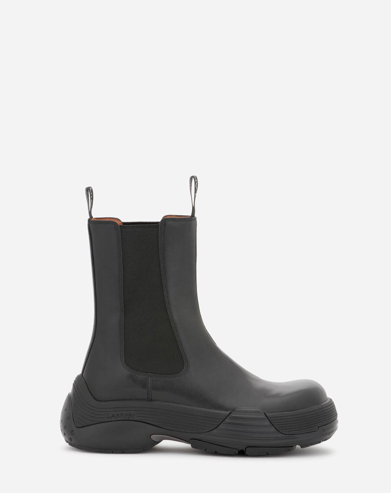 Lanvin Flash-x Bold Läder Boots Stövlar Dam Svarta Svarta | DJ70-7390U0