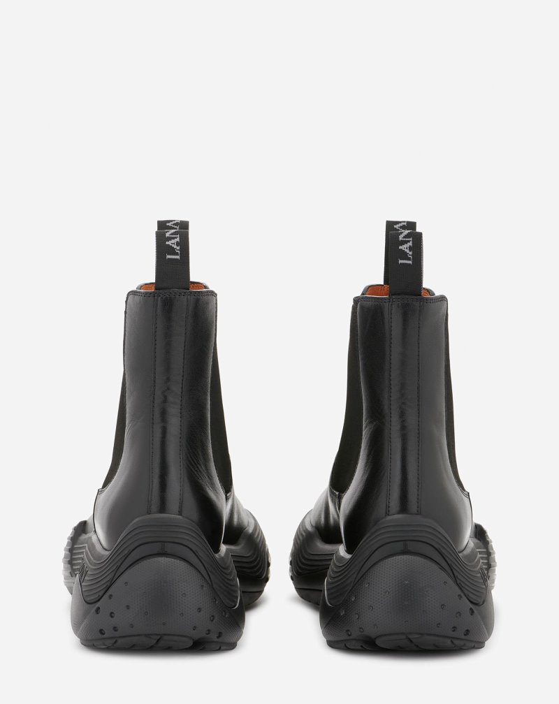 Lanvin Flash-x Bold Läder Boots Stövlar Herr Svarta Svarta | EC49-9149O0