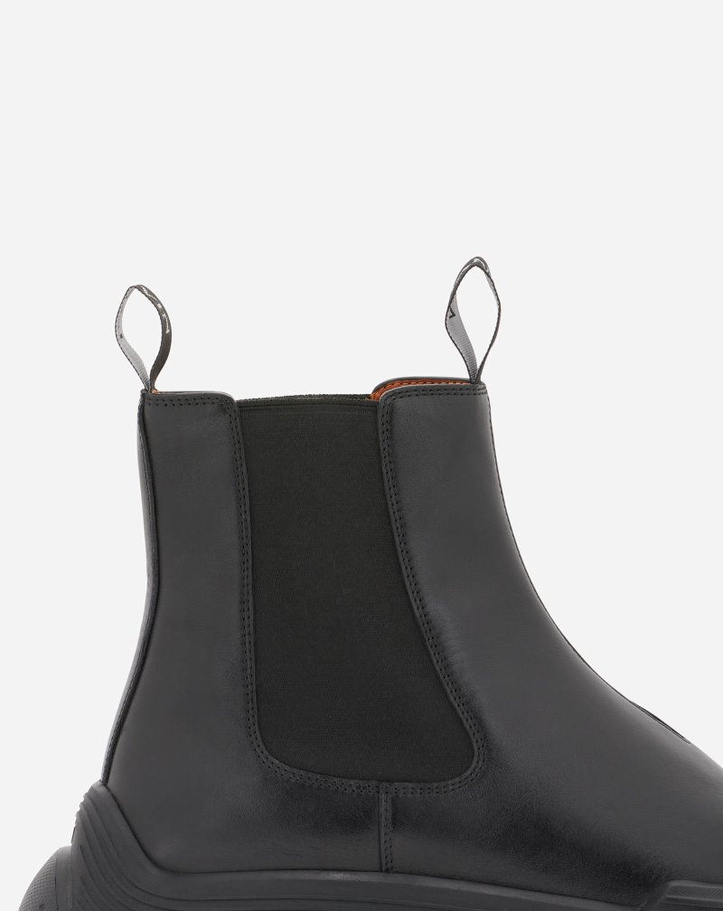 Lanvin Flash-x Bold Läder Boots Stövlar Herr Svarta Svarta | EC49-9149O0