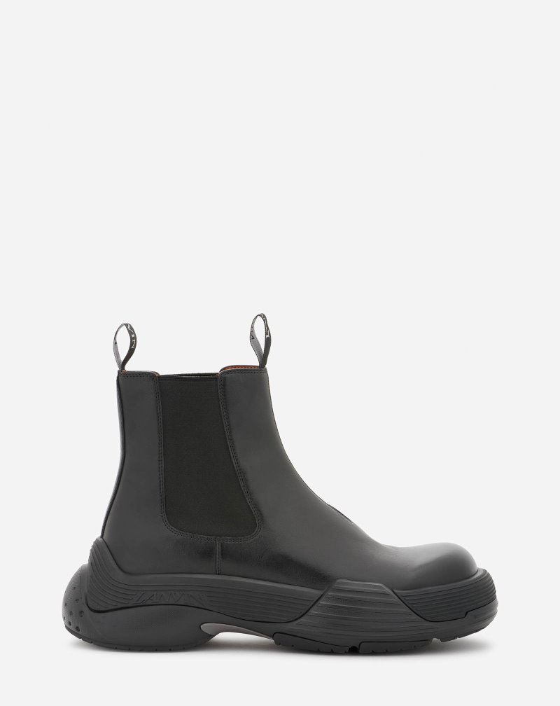 Lanvin Flash-x Bold Läder Boots Stövlar Herr Svarta Svarta | EC49-9149O0