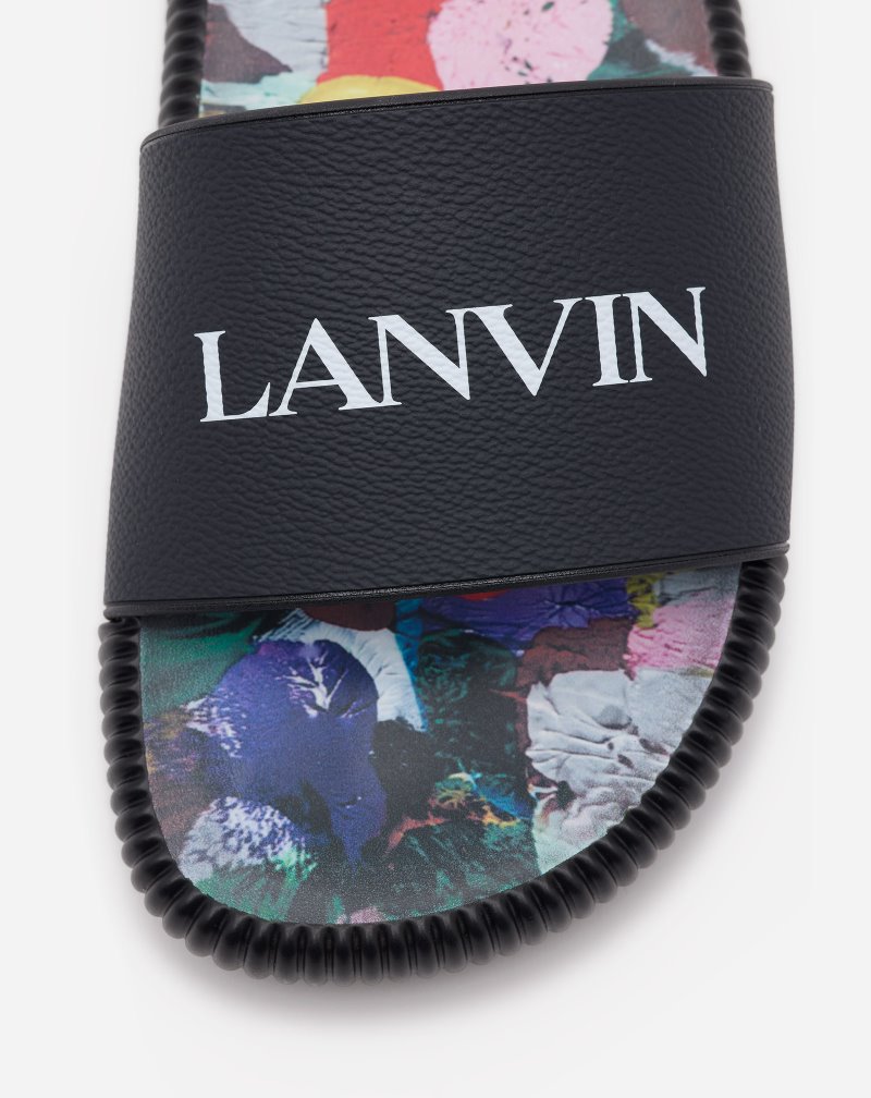 Lanvin Gallery Dept. X Lanvin Arpège Slides  Badtofflor Herr Svarta | AU15-9455H4