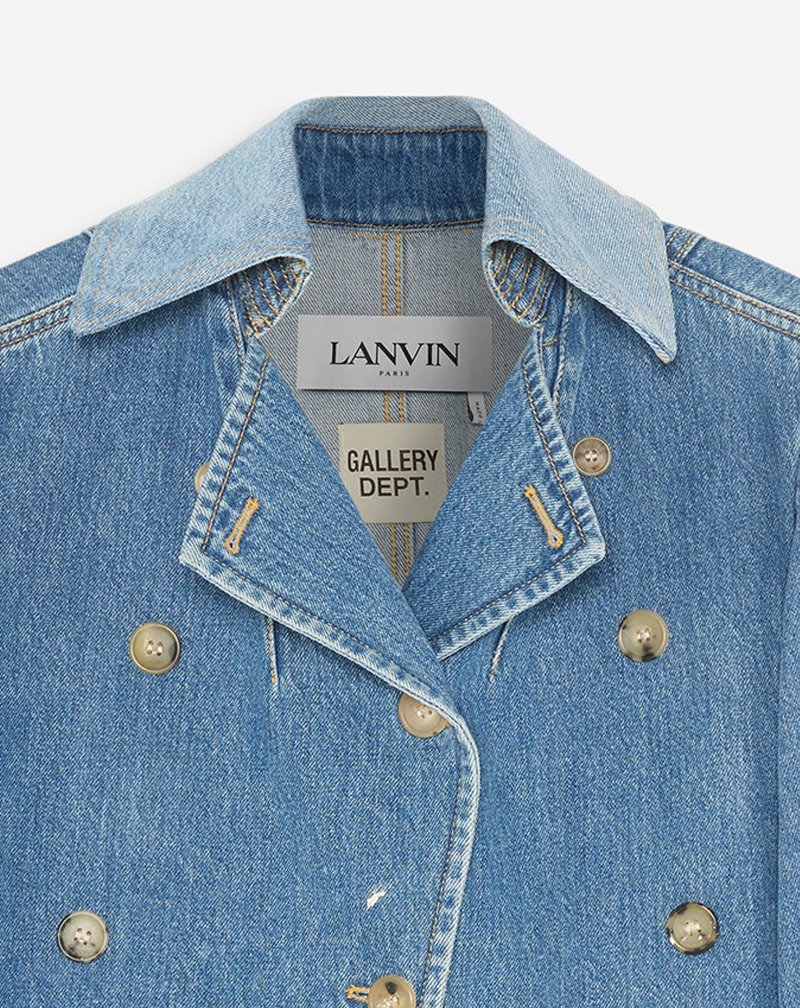 Lanvin Gallery Dept. X Lanvin Double-breasted Denim Jacket Jackor Dam Olika Färger | TZ08-6118A9