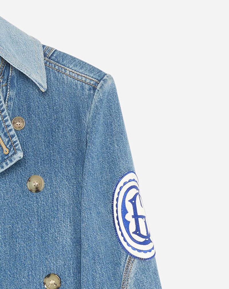 Lanvin Gallery Dept. X Lanvin Double-breasted Denim Jacket Jackor Dam Olika Färger | TZ08-6118A9