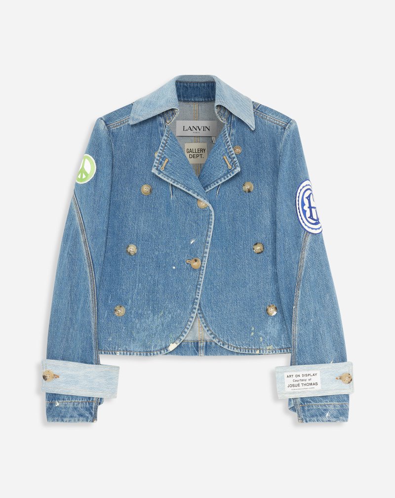 Lanvin Gallery Dept. X Lanvin Double-breasted Denim Jacket Jackor Dam Olika Färger | TZ08-6118A9