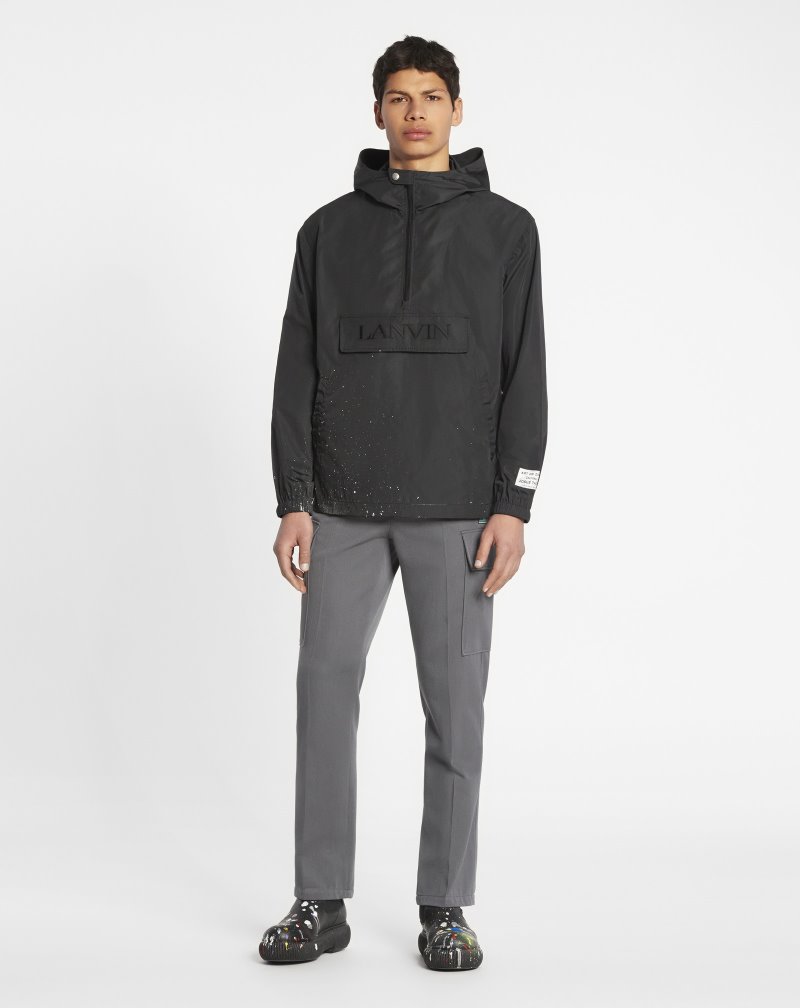Lanvin Gallery Dept. X Lanvin Hooded Windbreaker Vindjacka Herr Olika Färger | UF54-0334D6