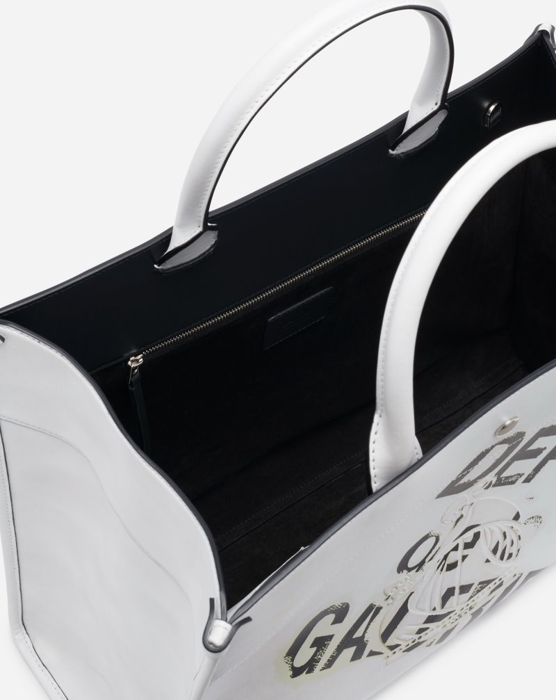 Lanvin Gallery Dept. X Lanvin In&Out Tote Bag Toteväska Herr Vita | ZU65-3665L2
