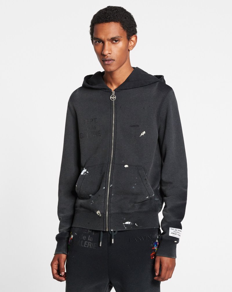 Lanvin Gallery Dept. X Lanvin Zip-up Hoodie Hoodie Herr Olika Färger | ZS22-1442N3