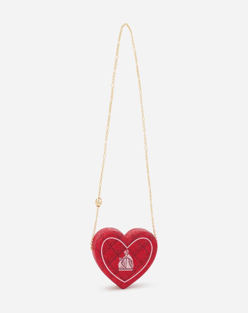 Lanvin Heart Minaudiere X Judith Leiber Väskor Dam Röda Rosa | TB18-8948F0