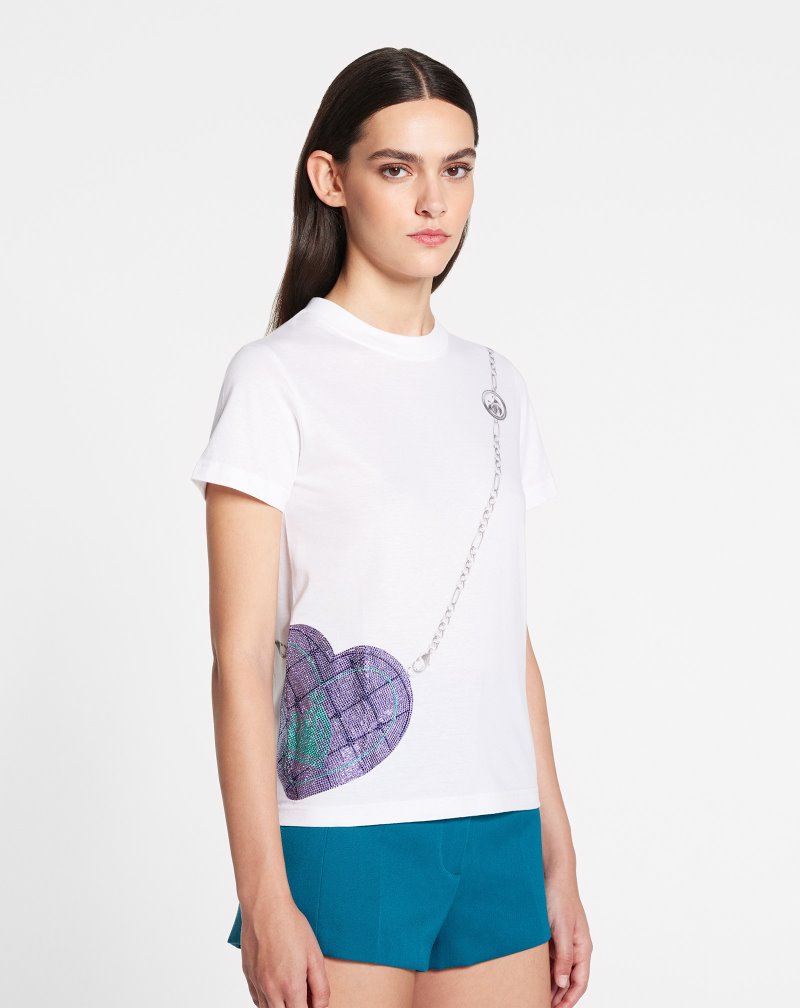 Lanvin Heart X Judith Leiber T Shirts T-shirt Dam Vita | VV18-6998R7