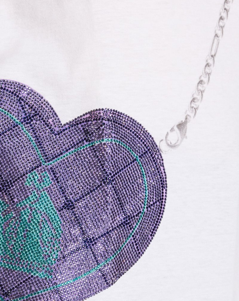 Lanvin Heart X Judith Leiber T Shirts T-shirt Dam Vita | VV18-6998R7