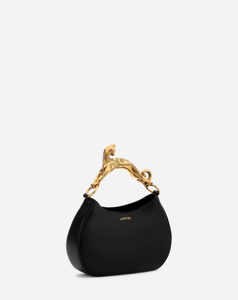 Lanvin Hobo Cat Bag Sm In Lamb Leather Hobo Väska Dam Svarta | OS11-5171D5
