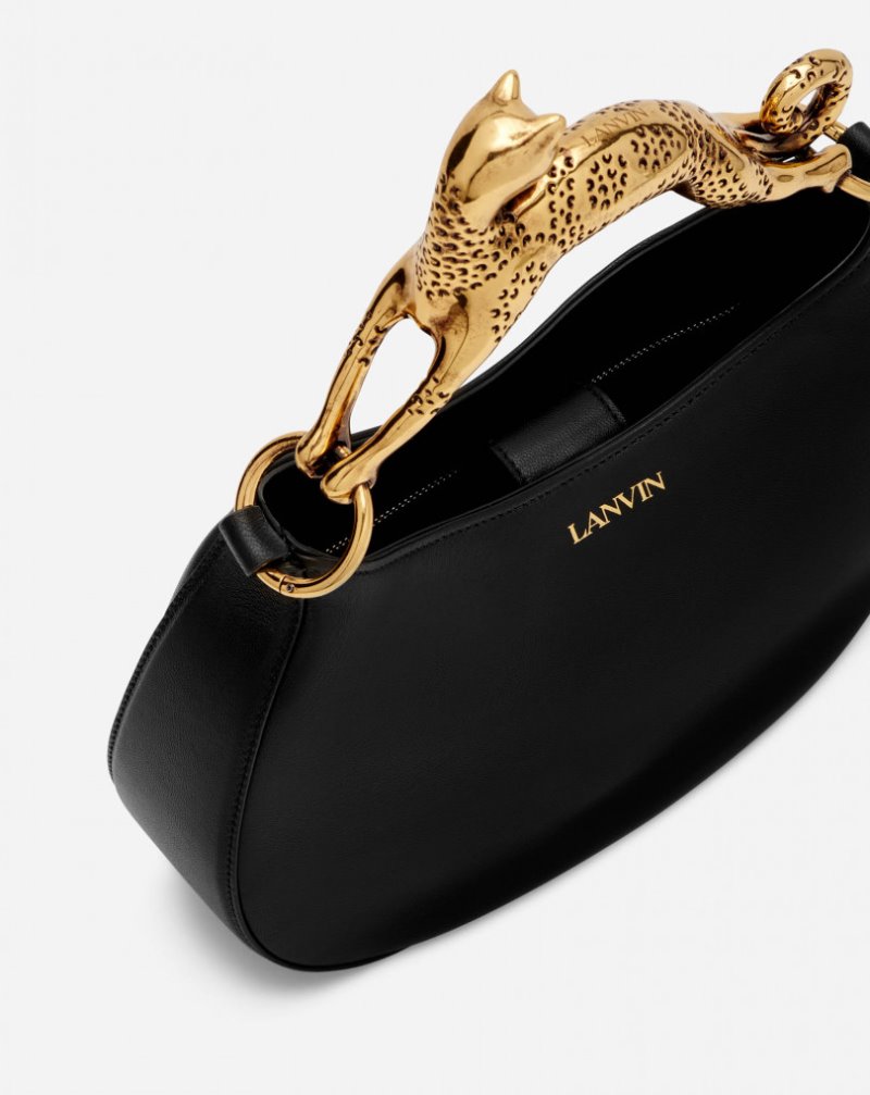 Lanvin Hobo Cat Bag Sm In Lamb Leather Hobo Väska Dam Svarta | OS11-5171D5