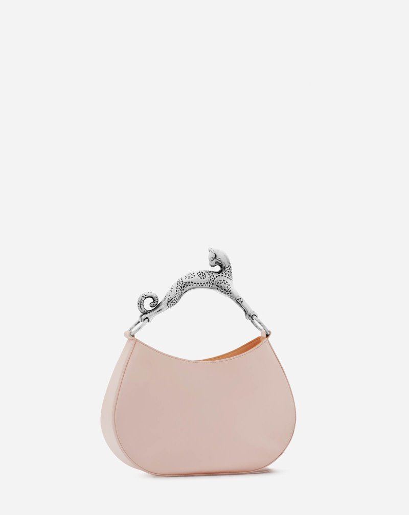Lanvin Hobo Cat Bag Sm In Satin Hobo Väska Dam Rosa | GV22-3292C9