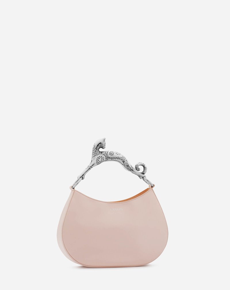 Lanvin Hobo Cat Bag Sm In Satin Hobo Väska Dam Rosa | GV22-3292C9
