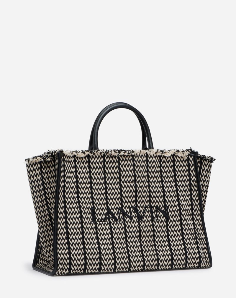 Lanvin In&Out Tote Bag Mm Tote Herr Svarta | RP43-4143M4