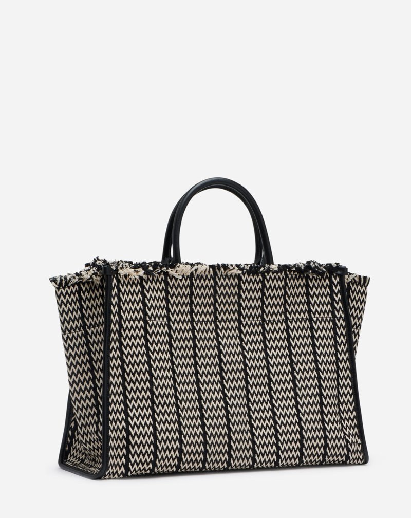 Lanvin In&Out Tote Bag Mm Tote Herr Svarta | RP43-4143M4