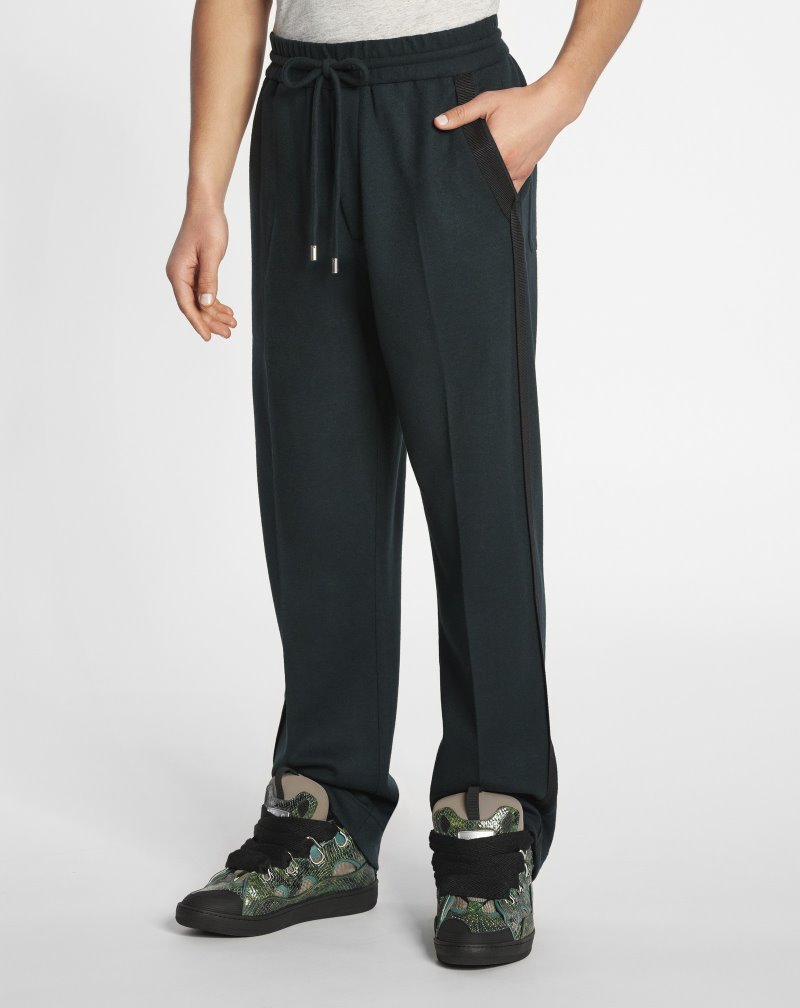 Lanvin Jersey Sweatpants Byxor Herr Mörkgröna | IA67-1127U4