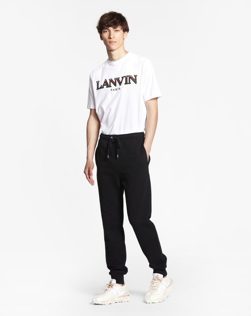 Lanvin Jogging Pants Byxor Herr Svarta | WL94-6234N8