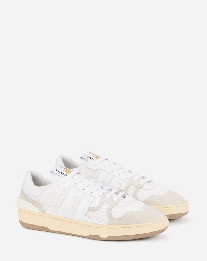 Lanvin Leather Clay Low-top Sneakers Sneakers Herr Vita | EL14-6334B8