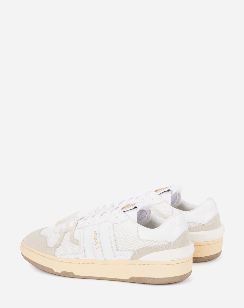 Lanvin Leather Clay Low-top Sneakers Sneakers Herr Vita | EL14-6334B8