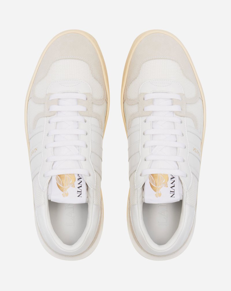 Lanvin Leather Clay Low-top Sneakers Sneakers Herr Vita | EL14-6334B8